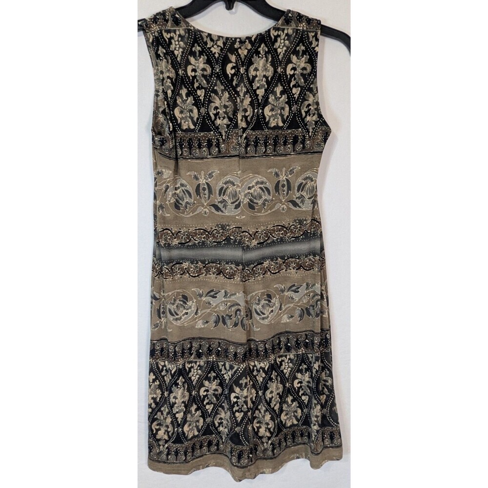 Rabbit Rabbit Rabbit Designs Floral Damask Sleeveless Shift Dress 6M - Picture 2 of 5